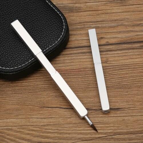 Square Long Rod Retractable Lip Brush Fashion Cool Portable Lipstick Brush Lip Color Lipstick Tip Hair Elegant Makeup Brush Sale