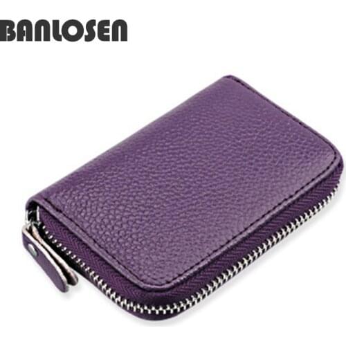 2017 New Genuine Leather Women Card Holder Wallets High Quality Female Credit Card Holder Trunk Card holder Coin Purse