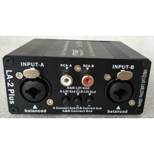 LA-2PLUS Eliminate Computer Audio Conference Noise Microphone Hum Audio Signal Isolator