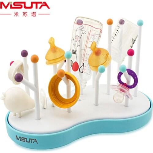 Baby Feeding Bottle Drying Rack Drain Rack Water Cup Holder Baby Tableware Storage Dustproof Rack Box Baby Product