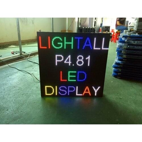 LED Display Vedio Wall P4.81 Outdoor SMD RGB 500*500mm Full Color Die Casting Aluminum Cabinet LED Matrix Pixel Screen