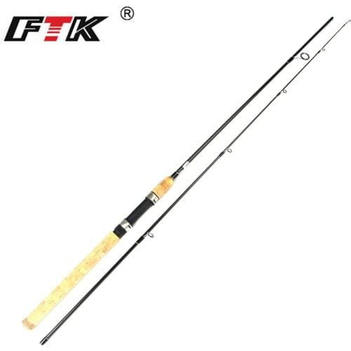 FTK Spinning Fishing Rod 2.1m/2.4m/2.7m C.W 5-25g Super Hard 2 Sections 99% Carbon Lure Fishing Rod For Squid Pike Fishing pole