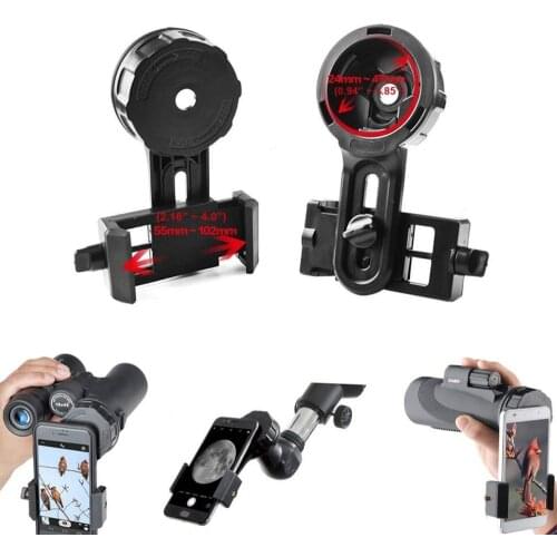 Universal phone Quick Photography Stand Adapter Mount Connector for iPhone Telescope Binoculars Monocular Spotting Microscope