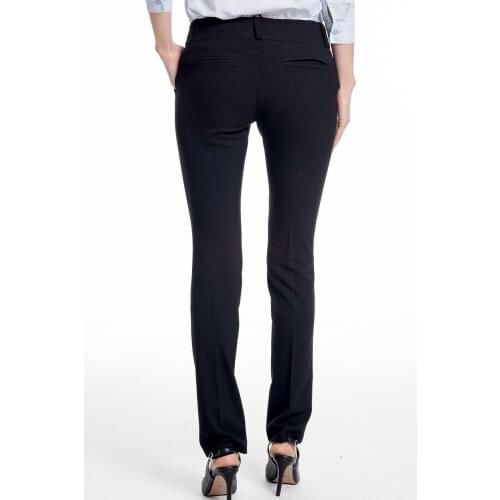 Hanezza Plus Size Women Fashion 2021 Summer Clothing High Rise Full-Length Elegant Woven Trousers + 2XL - 7XL + Large Size Highly Seasonal Chic Jeans + 44 - 54 EU Streetwear Female Plus Body Type Black, Navy Blue