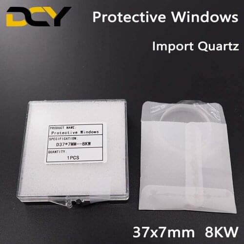 10pcs/lot High Power Fiber Laser Protective Windows 37*7mm 0-8000W For Pretitec Raytools Bodor WSX Fiber Laser Machine