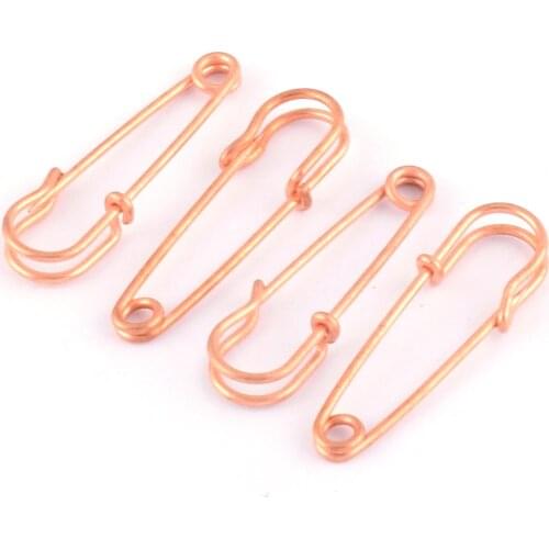 20pcs 35mm Rose Gold pins Safety Pins Larger Safety Pins Kilt Pins Broochs letter Bar Pins Apparel Accessories DIY Sewing