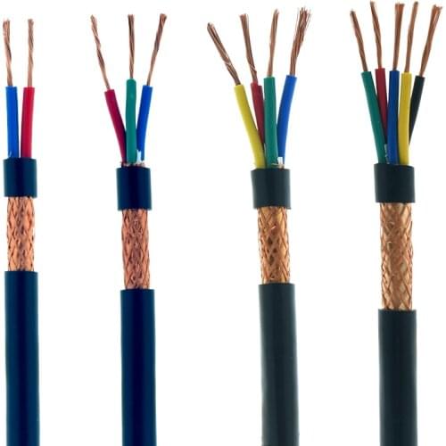 10Meters RVVP Shielded Cable Signal Electrical Wires Control Signal Line 2/3/4/5 pin 0.3 0.5 0.75 1 1.5 2.5mm Copper Wire