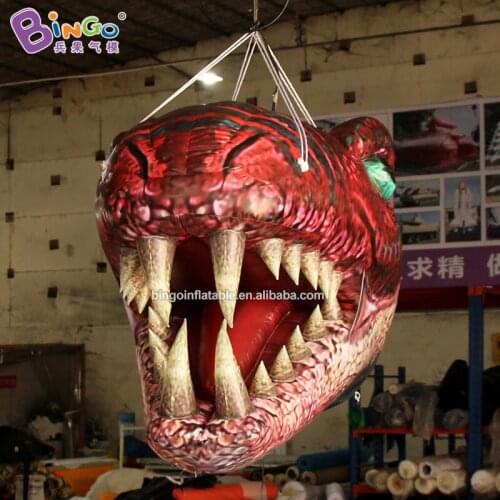FREE EXPRESS 1.5m length inflatable dinosaur head hanging vivid decoration air filled personalized monster head model