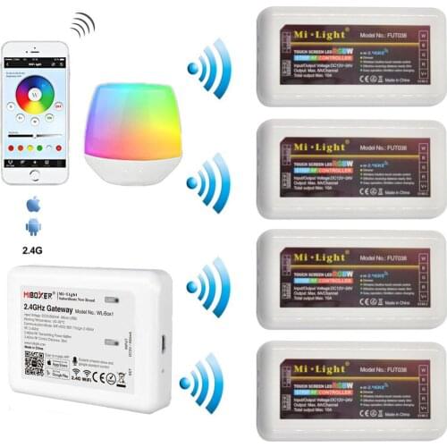 Milight 2.4G Wireless Dimmer WiFi Bridge Box WL-Box1 Single Color Dim RGB RGBW RGBCCT FUT036 FUT037 FUT038 FUT039 LED Controller