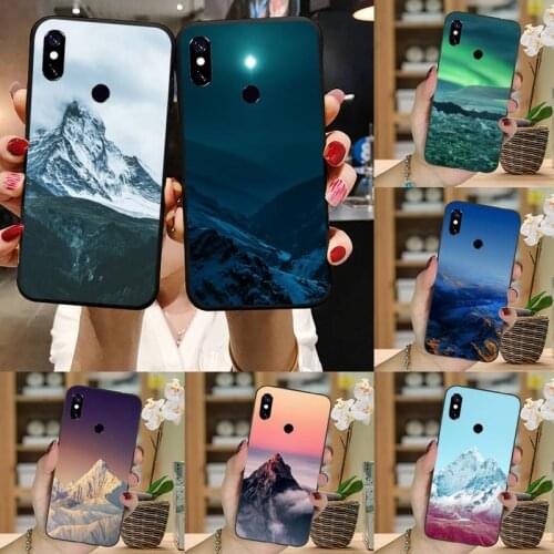 Natural scenery Snow mountain Phone Case For Xiaomi Mi Redmi Note 7 8 9 pro 8T 9T 9S 9A 10 Lite pro