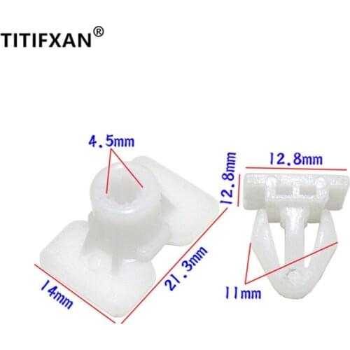 20PCS Auto door guard plank anti-collision decoration rubber strip clips for Passat B5 field plastic fasteners