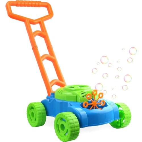 Electronic Bubble Mower Walker Bubble Blower Machine With Music Outdoor Game Push Toys For Ages 26 Children Appealing