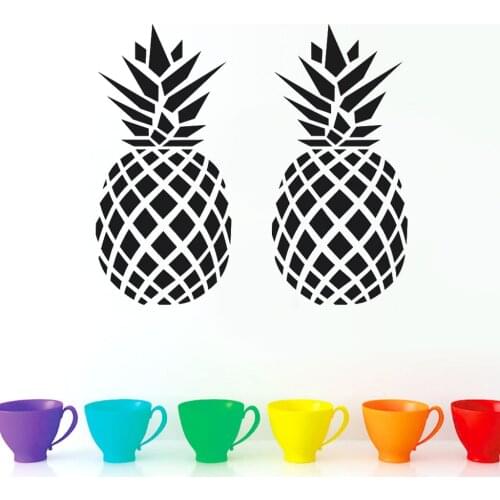 Scandinavian Style Creative Pineapple Childrens Room Restaurant Bedroom Wall Stickers Simple European DIY home decorations 1PC