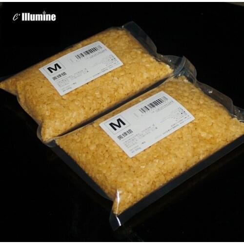 Natural Yellow Beeswax Grain Material Handmade Lipstick Edible cosmetic grade 1000g Free Shipping