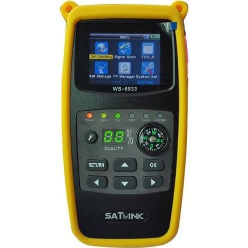[100% New] Satlink WS-6933 DVB-S2 Satfinder FTA C&KU Band Digital Satellite Finder 2.1 inch LCD Display DVB S2 Sat Meter WS 6933