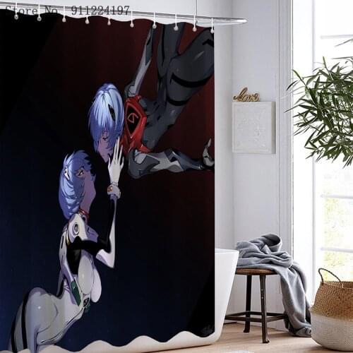 Japan Anime Shower Curtain Bathroom Curtain Bathroom Set Assassination Of Boys And Girl Toilet Seat Cover Rugs Non-slip Bath Mat