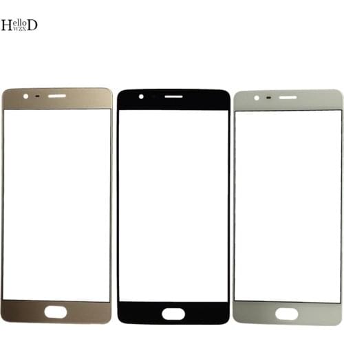 For Oneplus 3 5 5T 6 6T 7 7T Front Outer Glass Front Panel For One plus 1+3 5 5T 6 6T 7 7T LCD Touch Screen Without Flex cable