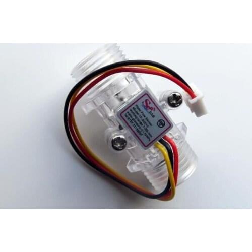 G1/2" Transparent flowmeter water flow sensors Hall flow meter DN15 turbine flowmeter Free shipping