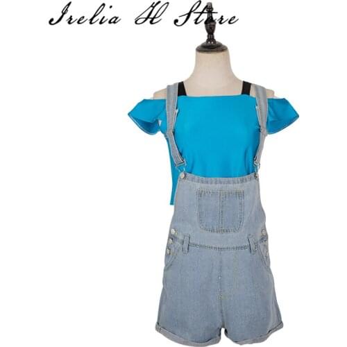 Ram Re:Life in a different world from zero Rem cosplay costume daily set shirt overalls set