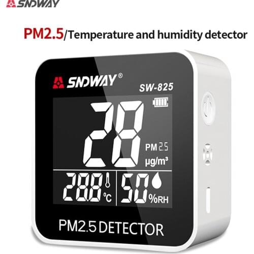Sndway air quality monitor gas analyzer laser PM2.5 particle detector temperature hygrometer SW-825