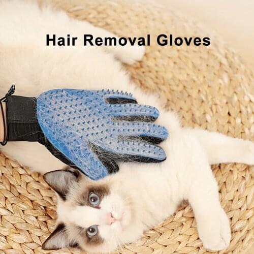 Dog Grooming Hair Brush Deshedding Cat Glove Cleaning Combs Massage Pet Remove Hair Comb For Animal Hair Bush Tools Accessories
