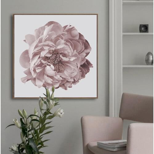 Modern Large Peony Flower Print Floral Prints Canvas Paintings Poster Wall Art Pictures for Bedroom Wedding Home Interiors Decor