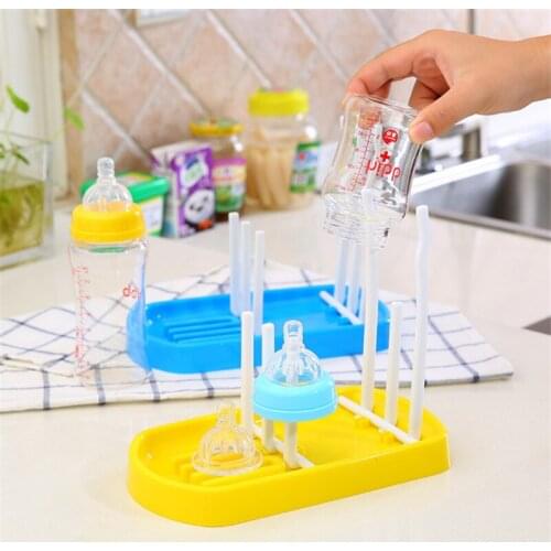 Tree Shape Baby Bottle Drying Rack Infant Feeding Bottle Cleaning Drainer Storage Nipple Shelf Newborn Pacifier Cup Holder Dryer