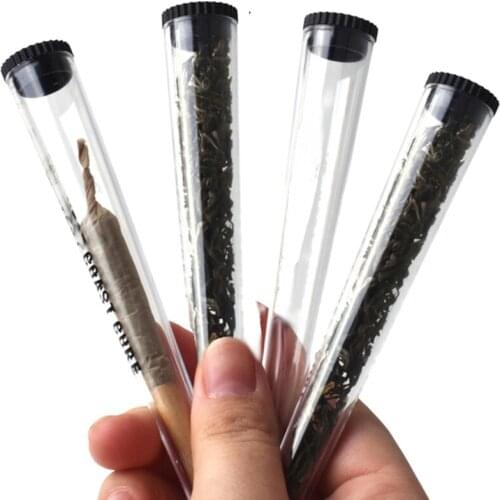 10 Cone Cigarette Storage Tubes With Lid 115mm Smell Proof Odor Solid Sealing Plastic Pill Smoking Rolling Holder Waterproof Pil