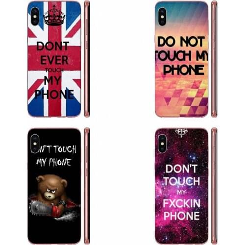 For Samsung Galaxy Note 8 9 10 Pro S4 S5 S6 S7 S8 S9 S10 S11 S11E S20 Edge Plus Ultra Back Cases Slim Dont Touch My Phone Cell