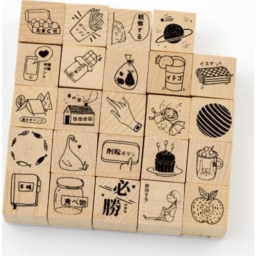XINAHER Vintage life Little things decoration stamp wooden rubber stamps for scrapbooking stationery DIY craft standard stamp