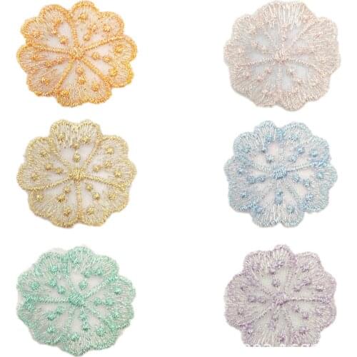 Lace Fabric Patches Sewing Accessories Embroidery Patches For Clothing Earring Hats Wedding Garments Applique Patch Diy Material