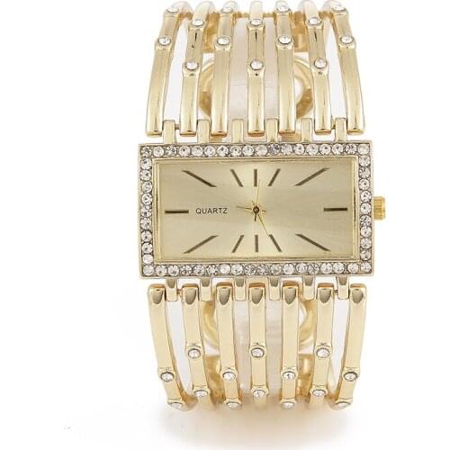 2021 Fashion Luxury Bracelet Quartz Watches for Women Simple Casual Stainless Steel Ladies Gold Wristwatch Relojes Para Mujer