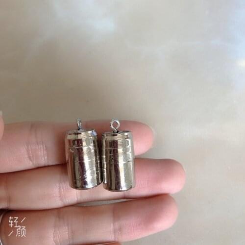 10pcs/pack Drink Alcohol cans Charms Pendant for DIY Earring Keychain Jewelry Making