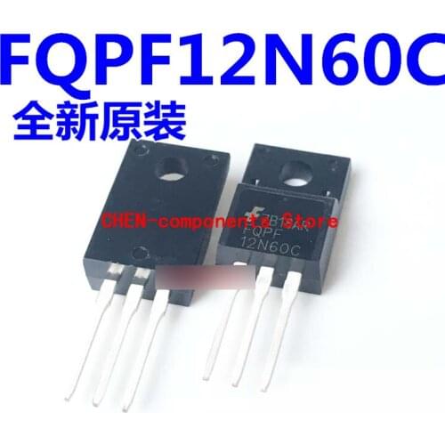 10pcs All new genuine FQPF12N60C 12N60C TO-220