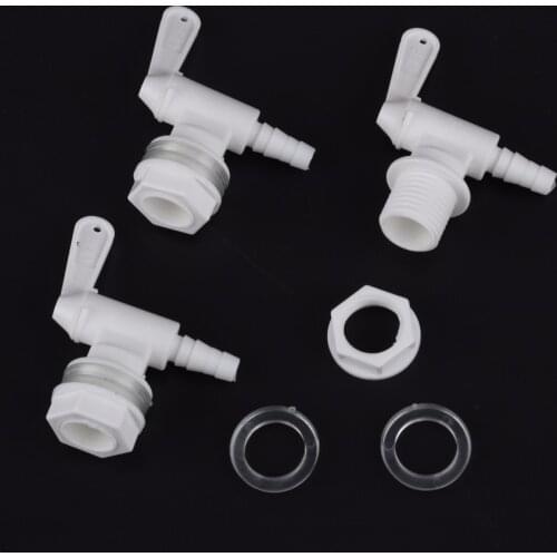 3pcs Beer Brew Bottling Bucket Plastic Spigot,Bucket Plastic Spigot,with 3/8" Barb,Tap replacement spigot