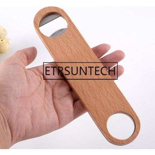 50pcs Wood Beer Bottle Opener Bar Restaurant Home Wall Hanging Party Supplies Creative Gift Bar Tool