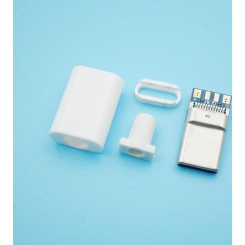 50pcs/Lot Welding Type C 2.0 usb Data Power Plug OTG Conector for DIY Repairing