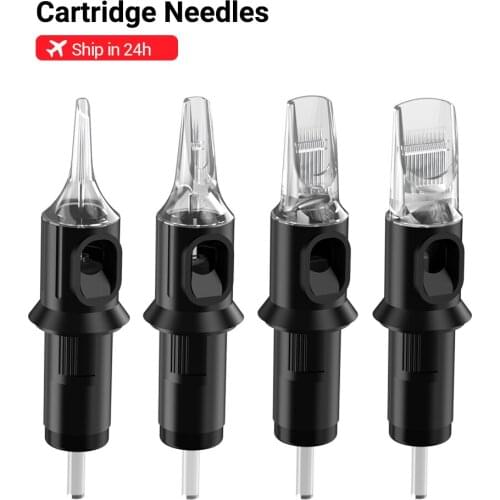 50Pcs Stigma Tattoo Cartridges Needles Mixed #12 #10 Disposable Sterilized Safe Cartridges with Membrane Assorted Size
