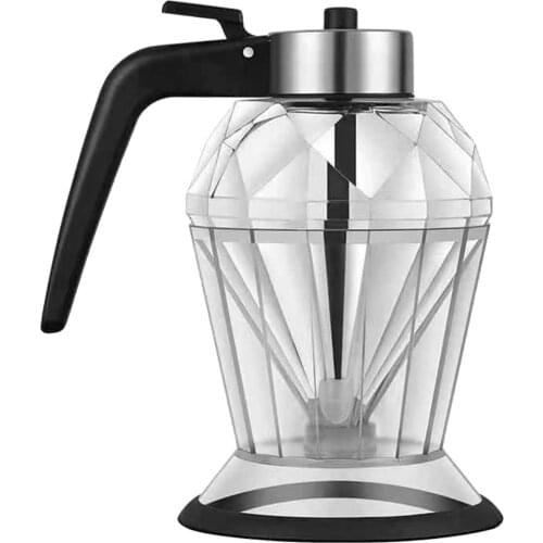 Diamond Oil Bottle Japanese Style Glass Dustproof Vinegar Oil Bottle Press Multi-Purpose Kitchen Seasoning Bottle