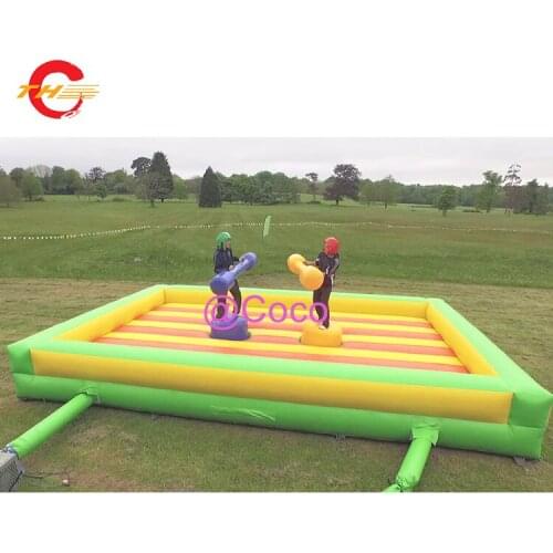 Free shipping to door!5x5m Inflatable joust gladiator,inflatable adult games, commercial rent inflatable joust zone