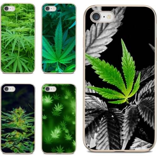 For Xiaomi Redmi 2 S2 3 3S 4 4A 5 5A 5 6 6A 7A 9 9T 9C 9A Pro Pocophone F1 Cannabis-Weed-Leaves-Pattern Cover