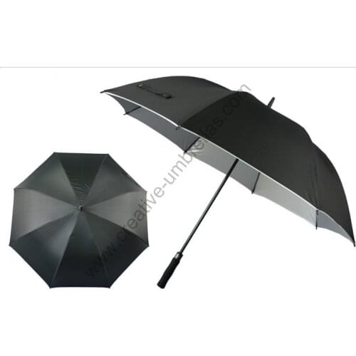 Diameter 120cm buy 3 pcs get 1 free pongee silver coating golf umbrellas.fiberglass,auto open,anti static,anti electricity