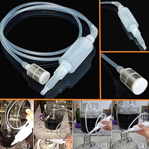 Home Kitchen Plastic Brew Syphon Liquid Siphon Food Grade Alcohol Distiller Filter Tube Tool Kitchen Wine Accessories Transfer