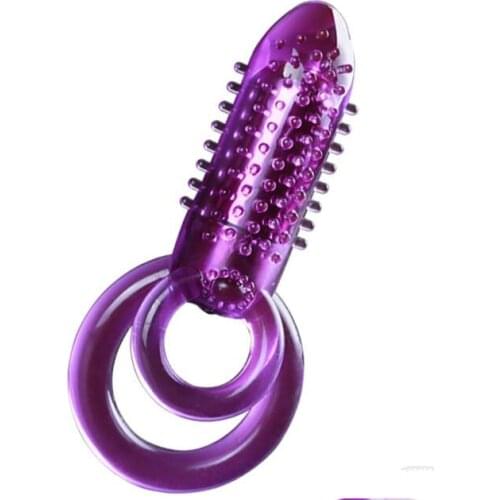 Free shipping!!Double Ring Vibrator Male Longer Lasting Sex Crystal Vibrators Cock Ring Penis Rings Vibrating Sexy Toys,Sex Prod