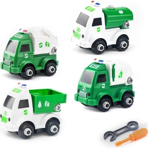 Interesting Toy Creative Attractive Portable Educational Lightweight Practical Plastic Construction Vehicle Toy Set for Birthday