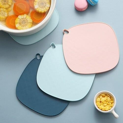 Round/Square Silicone Heat Insulation Anti Pad Mat Coaster Placemat