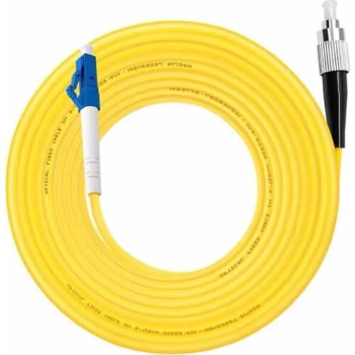 LSZH LC/UPC-FC/UPC Simplex Optic Patch Cord Cable LC-FC Fiber Optic Jumper Cable Simple Mode 10Pcs Lot