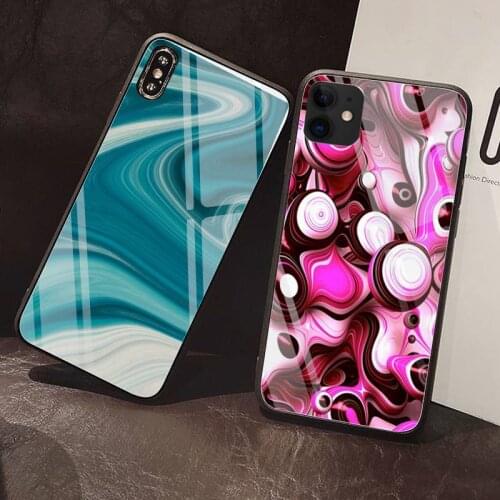 Fashion marble Phone Case Tempered Glass For iPhone 12 Pro Max Mini 11 Pro XR XS MAX 8 X 7 6S 6 Plus SE 2020 case