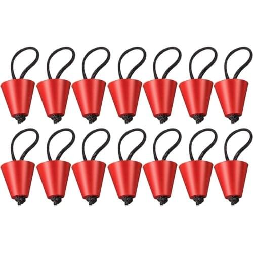 Pack of 14 Universal Kayak Scupper Plug Kit Silicone ​Scupper Drain Holes Stopper Bung with Lanyard for Kayaks Canoes