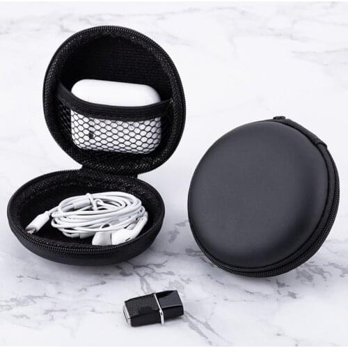 Earbuds Earphone Headphone Accessories Case Bags Carrying Pouch Storage Box For Key Coin Memory Card USB Cable Small things Use